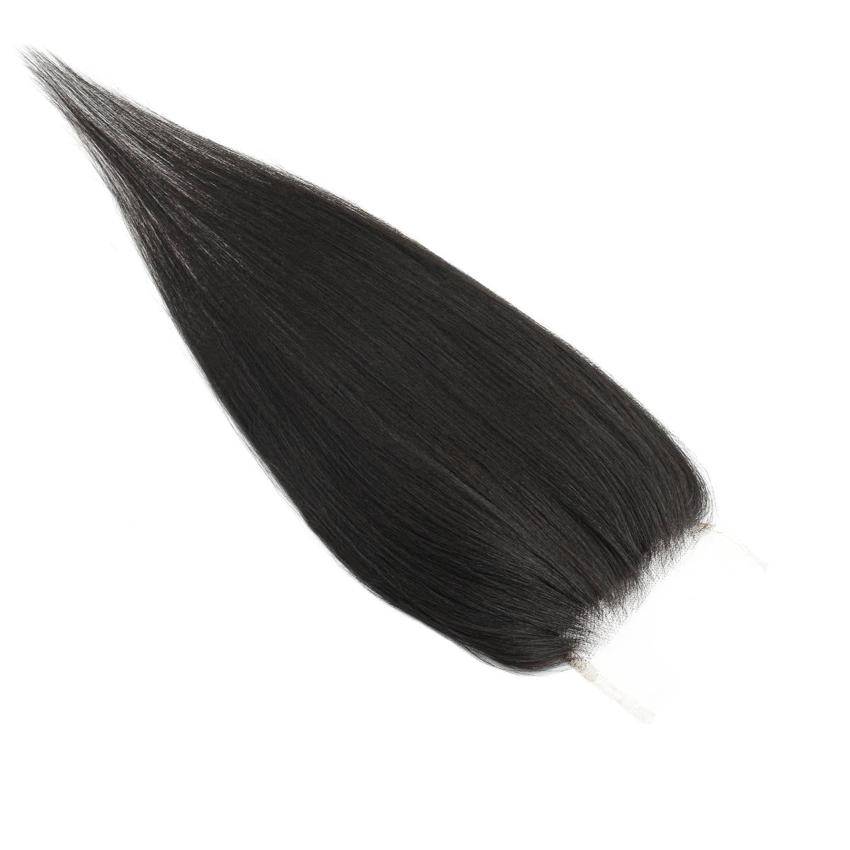 Yaki Straight 4x4 Transparent Lace Human Hair Closure Luxegan
