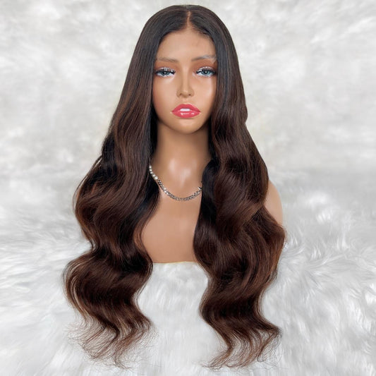 Victoria Glueless 5x5 HD Lace Professionally Colored 100% Human Hair Closure Wig Luxegan