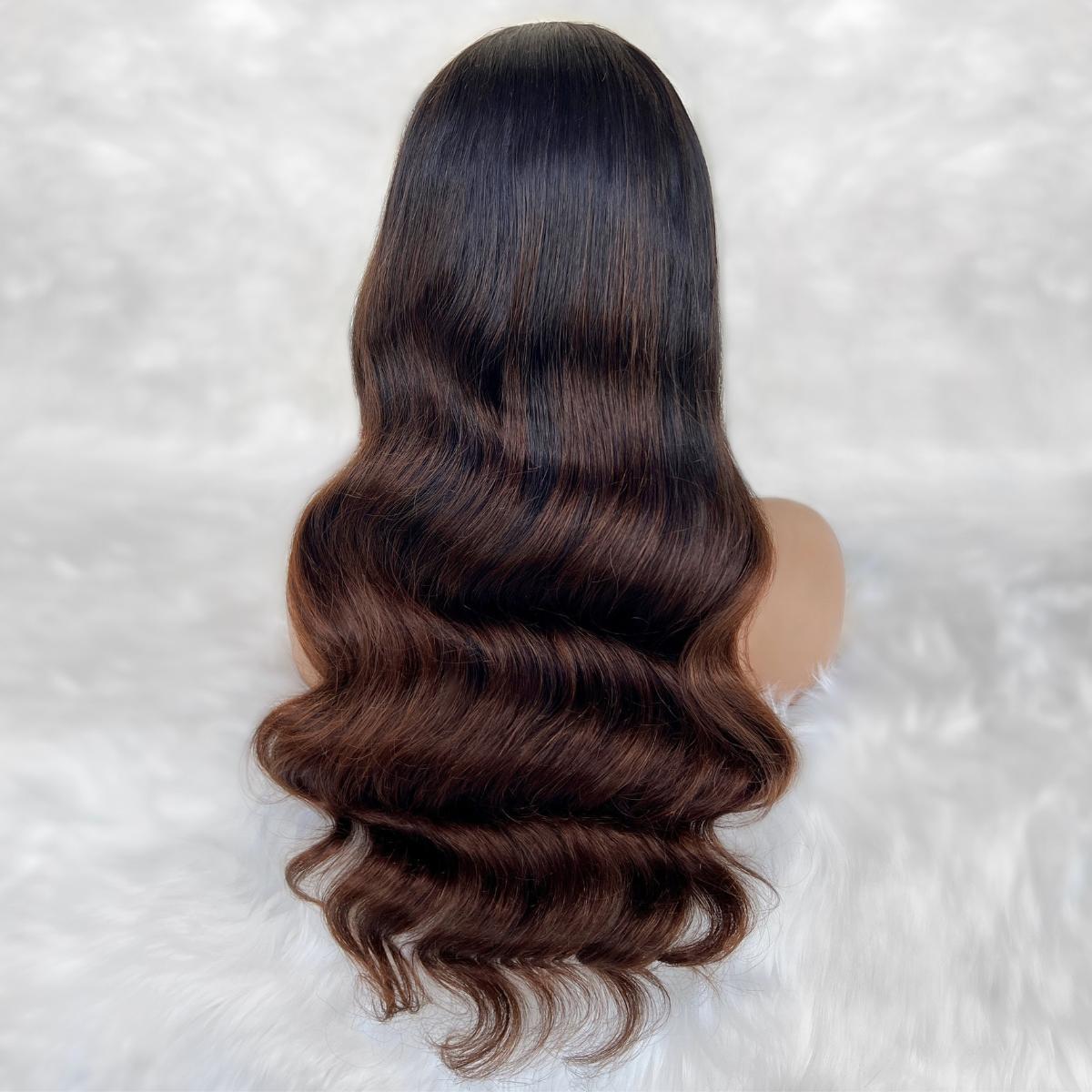 Victoria Glueless 5x5 HD Lace Professionally Colored 100% Human Hair Closure Wig Luxegan