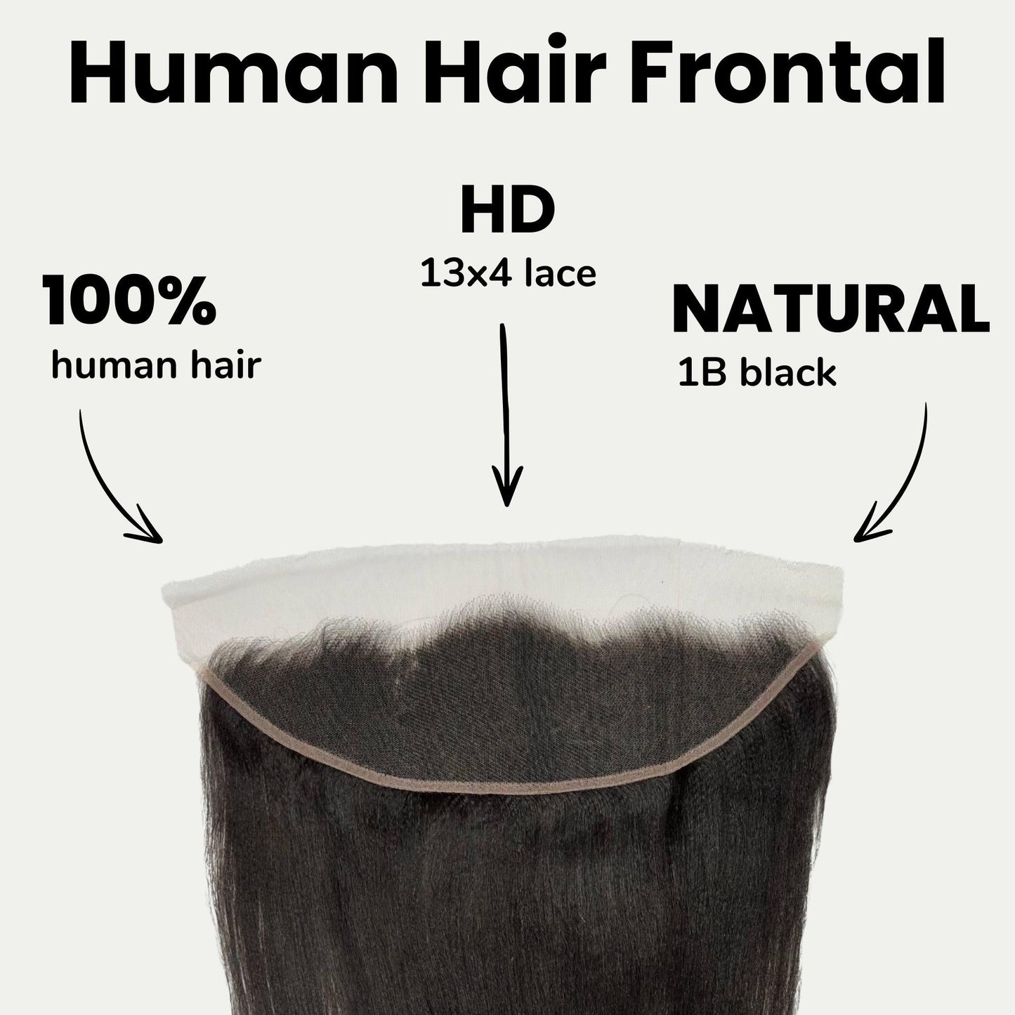 Yaki Straight 13x4 HD Lace Human Hair Frontal Luxegan