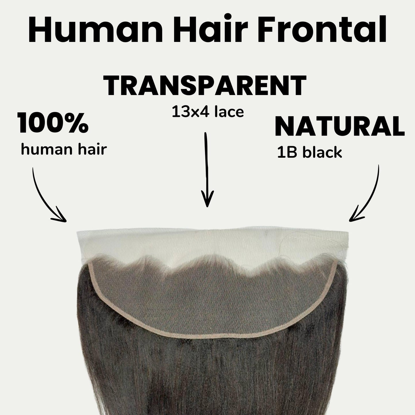 Yaki Straight 13x4 Transparent Lace Human Hair Frontal Luxegan