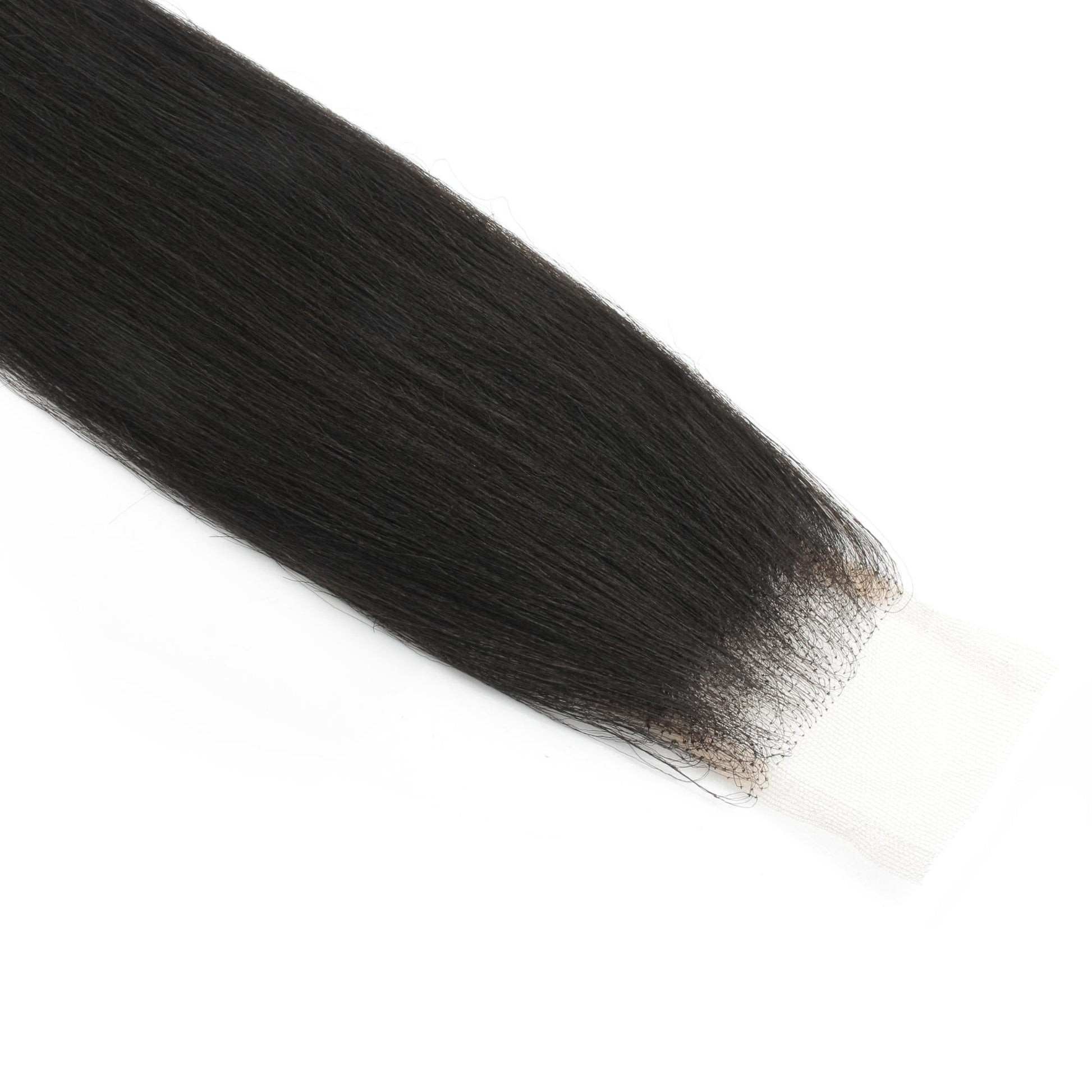Yaki Straight 2x6 Transparent Lace Human Hair Closure Luxegan