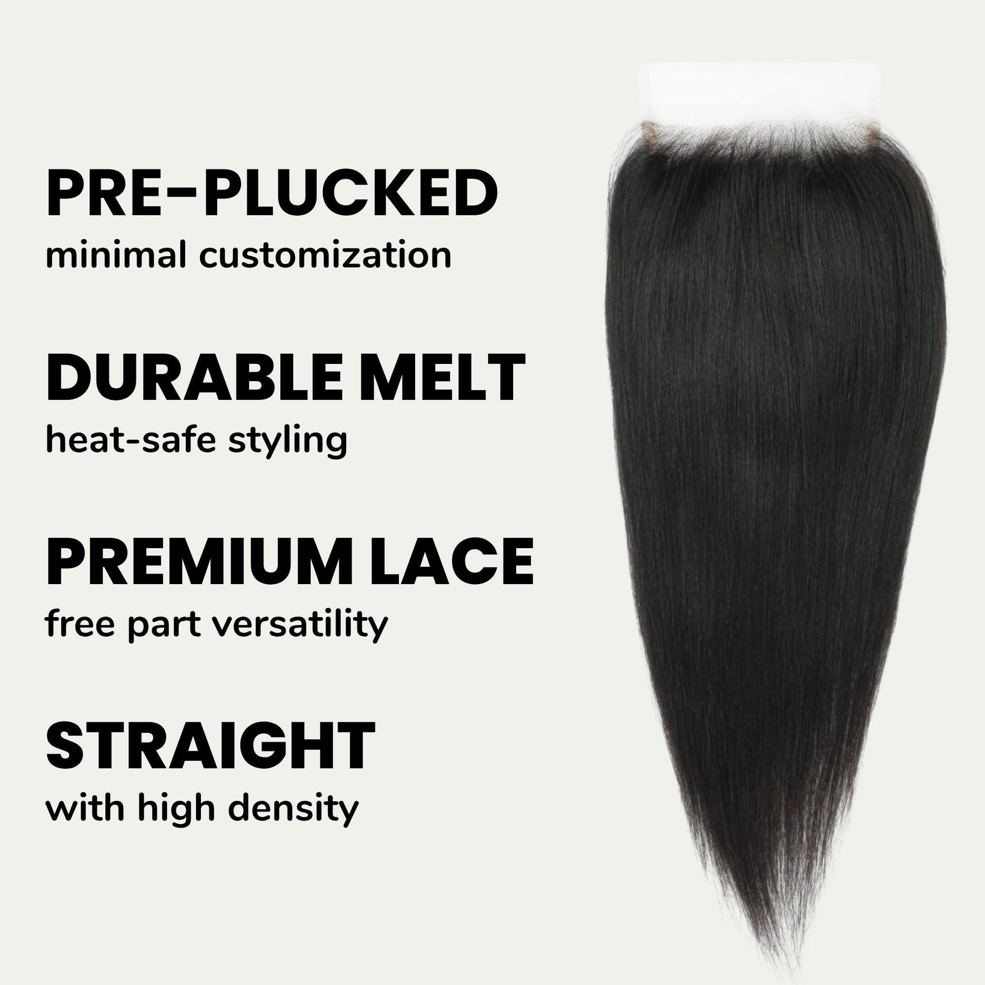 Yaki Straight 5x5 HD Lace Human Hair Closure Luxegan