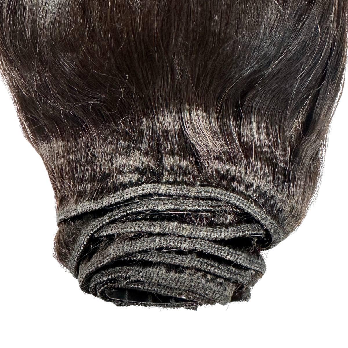 Yaki Straight Clip-In 100% Human Hair  Extensions Luxegan