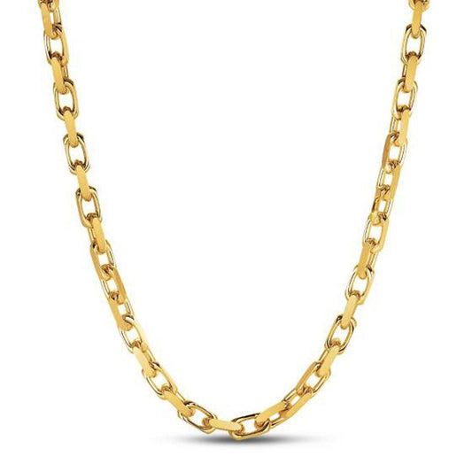 Cadena de eslabones tipo cable francés de oro amarillo de 14k (6.10 mm)