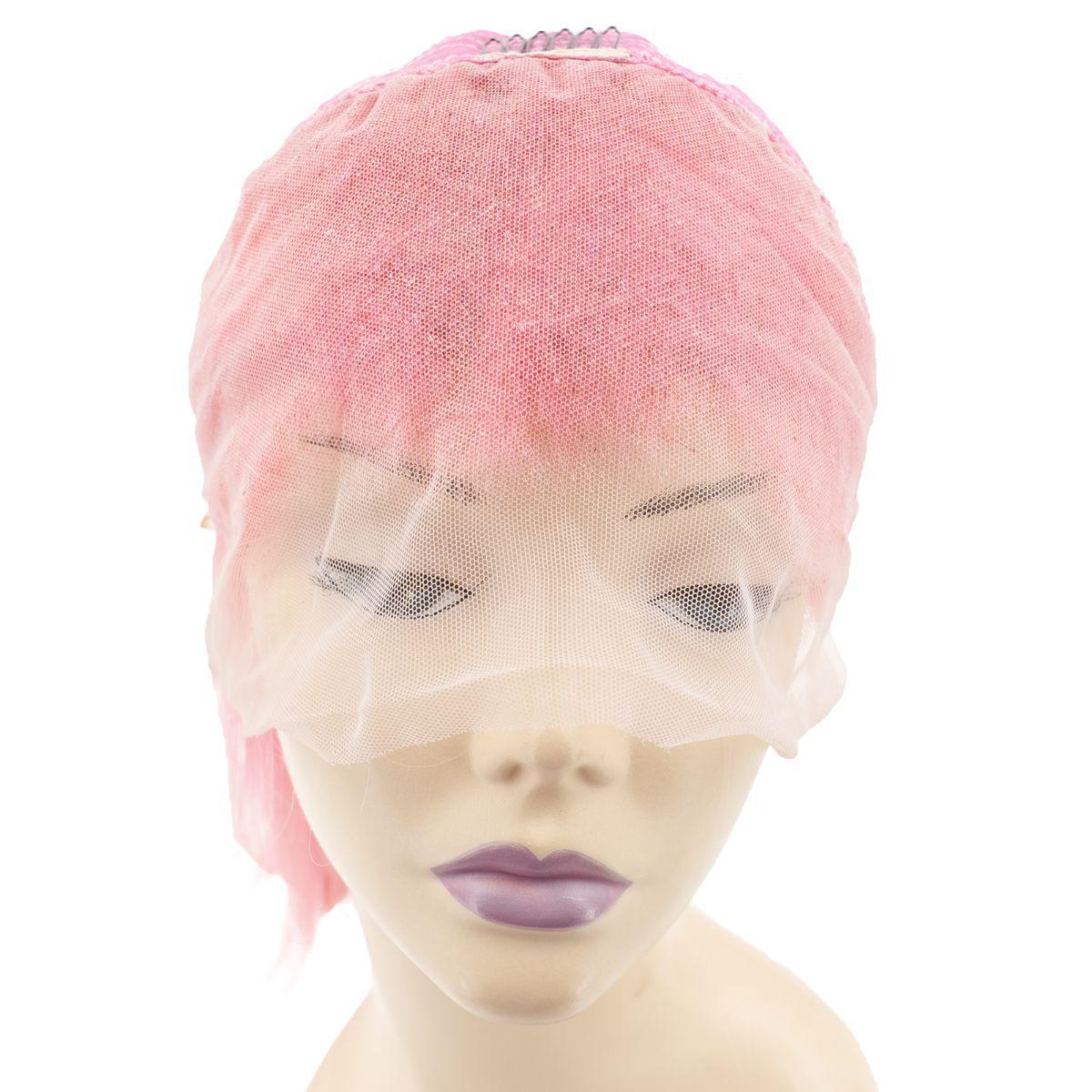 Cotton Candy 13x4 Transparent Lace Front 100% Human Hair Bob Wig Luxegan