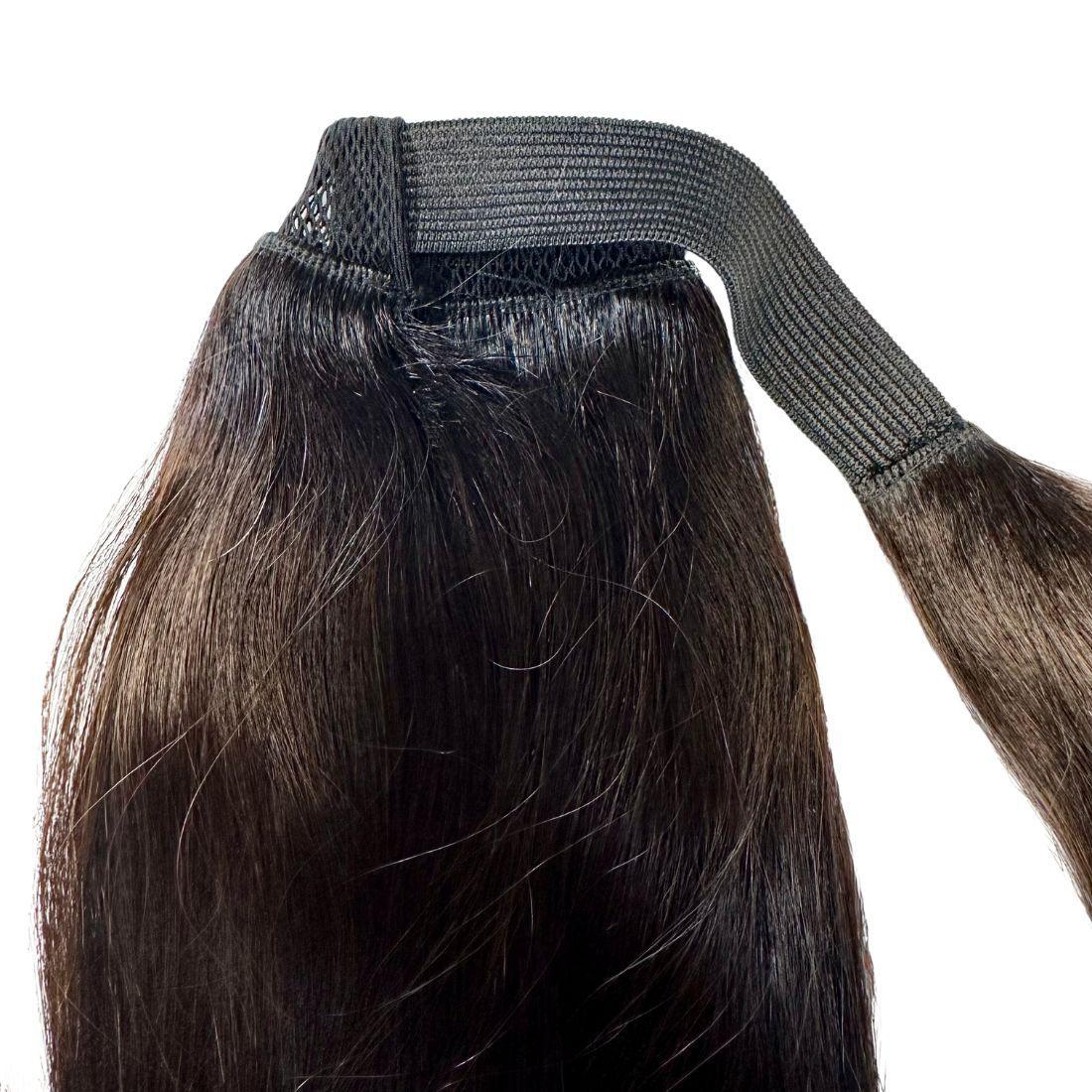 Natural Black 100% Human Hair Ponytail Extension Luxegan