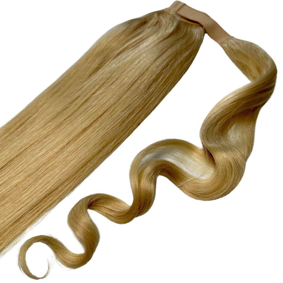 Bleach Blonde 100% Human Hair Ponytail Extension Luxegan