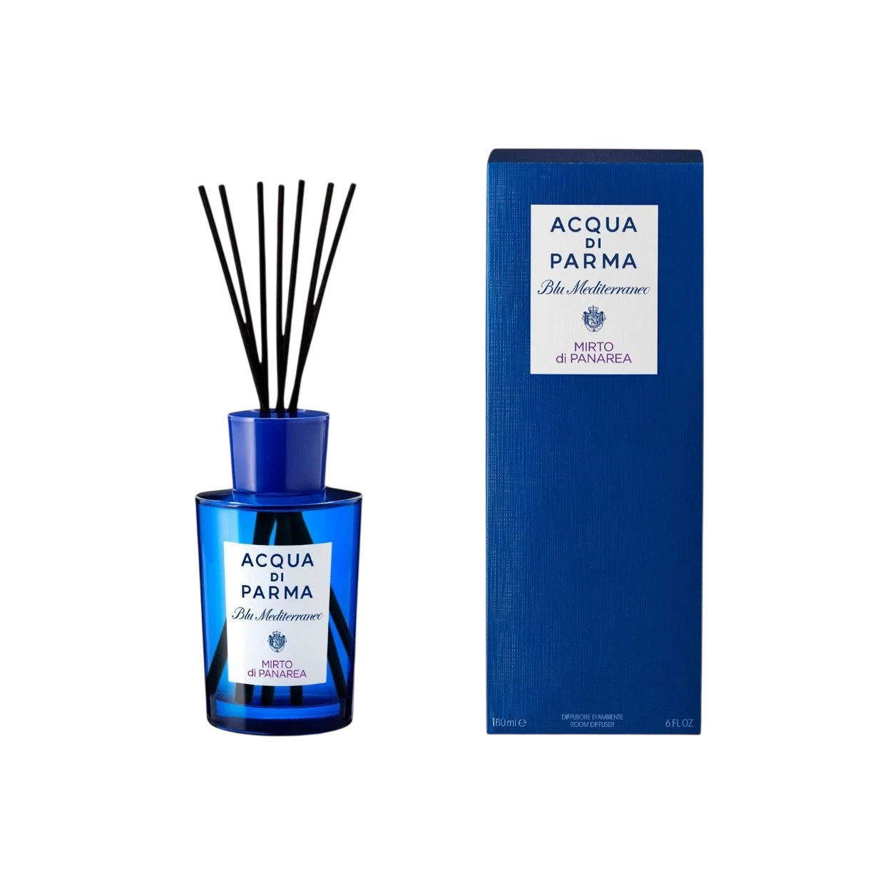 Acqua di Parma, Blu Mediterraneo - Mirto di Panarea, Fragrance Sticks, Aroma Reed Diffuser, 180 ml