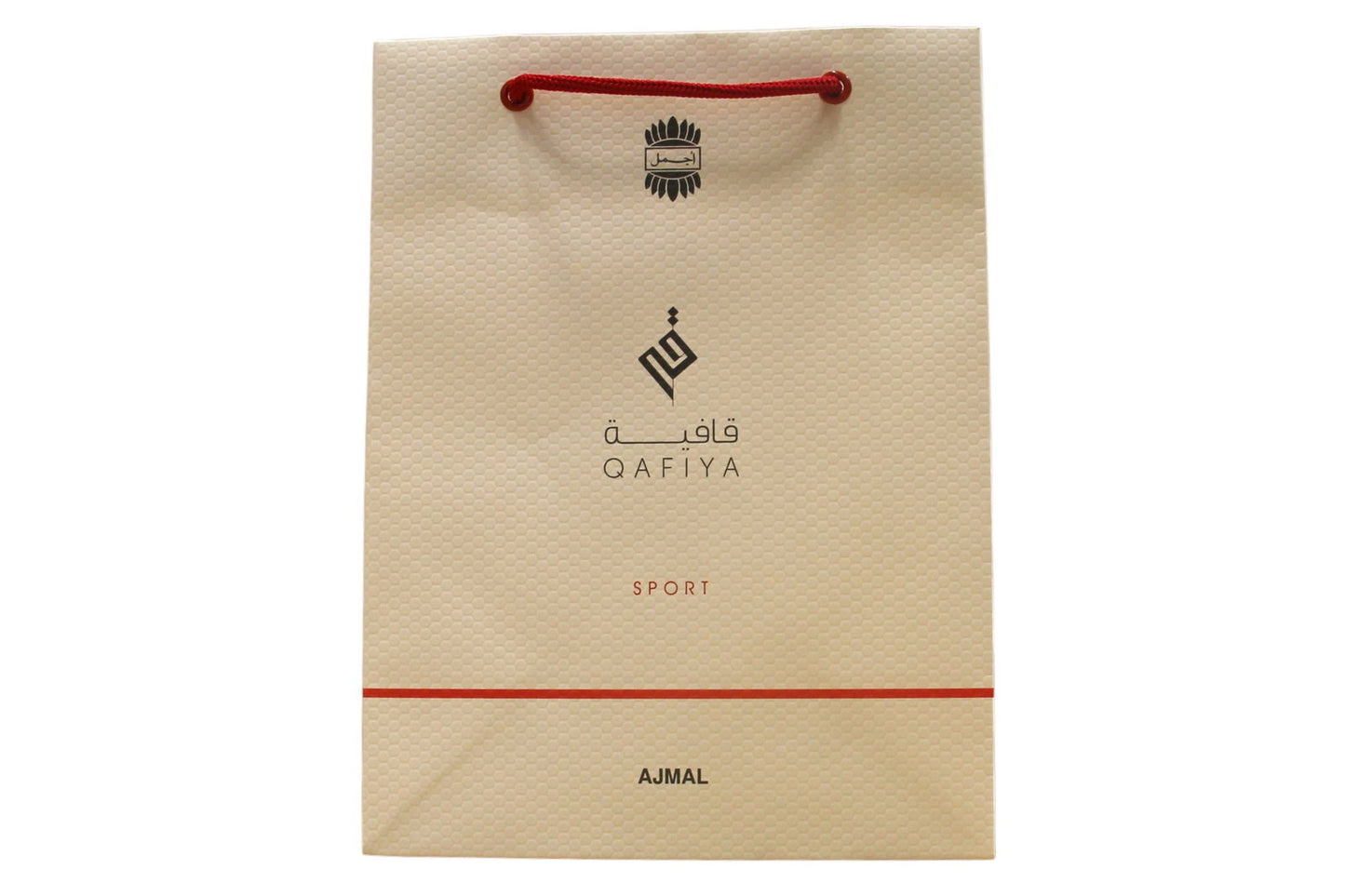 Ajmal, Qafiya Sport, GWP Cardboard Bag