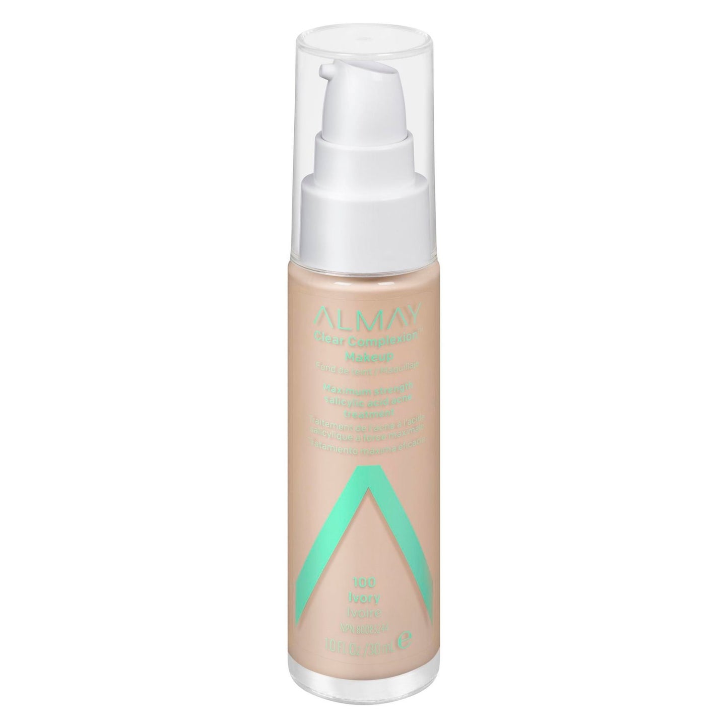Almay, Clear Complexion, Salicylic Acid, Liquid Foundation, 100, Ivory, 30 ml