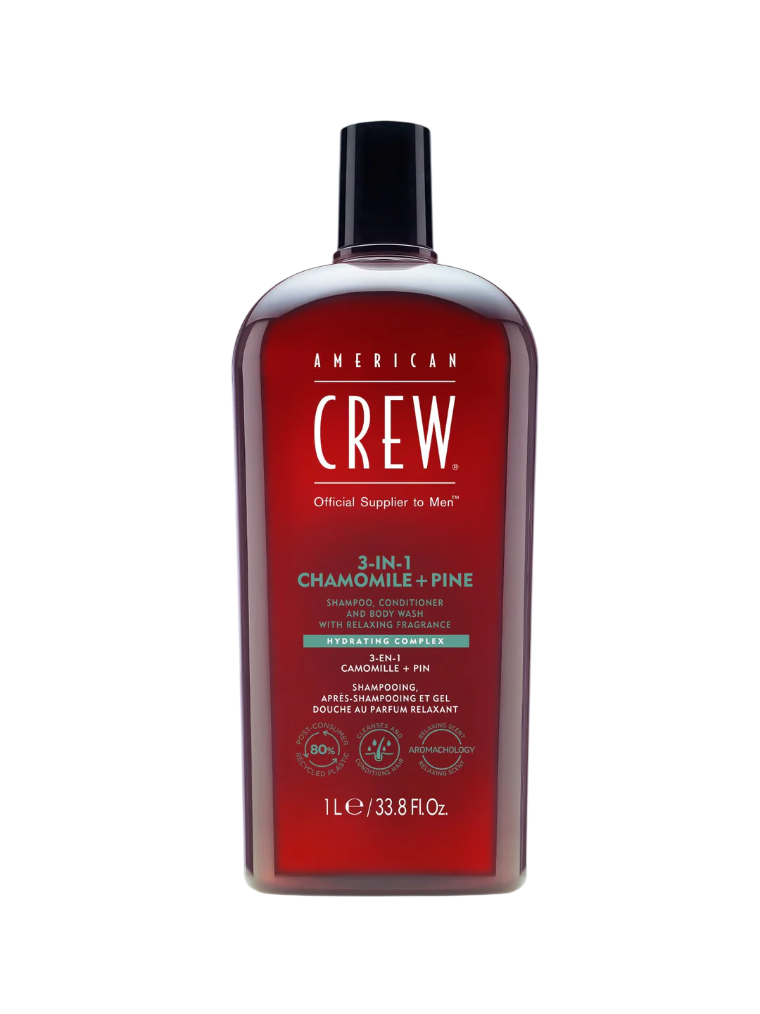 American Crew, 3-In-1, Chamomile & Pine, Hair Shampoo, Conditioner & Shower Gel 3-In-1, Hydrating, 250 ml