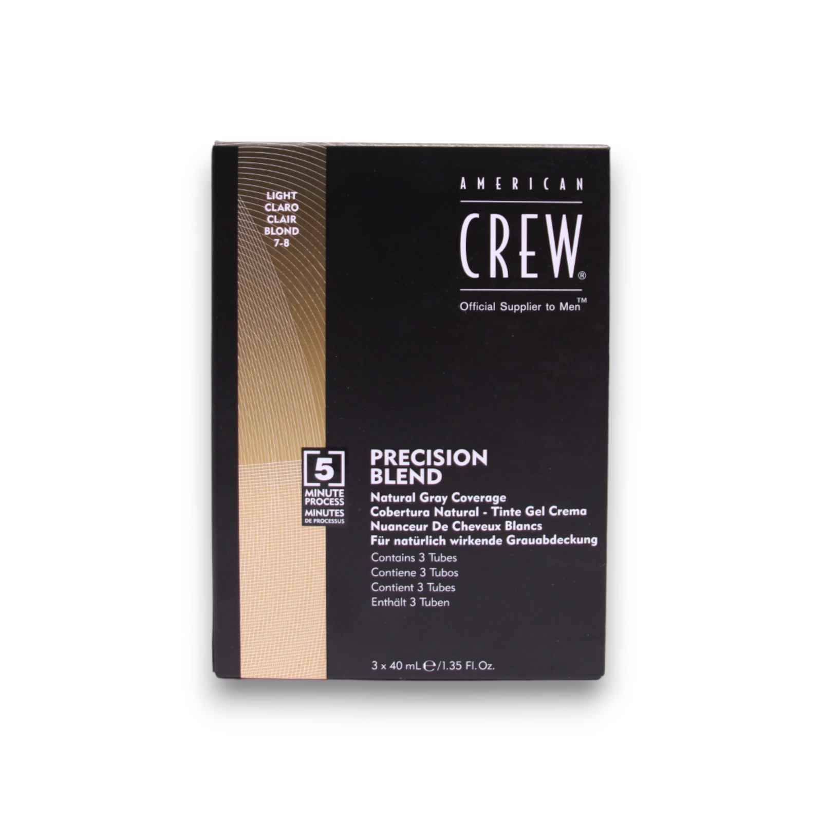 American Crew, Precision Blend, Semi-Permanent Hair Dye, 7-8 Light, 3x, 40 ml - view 2