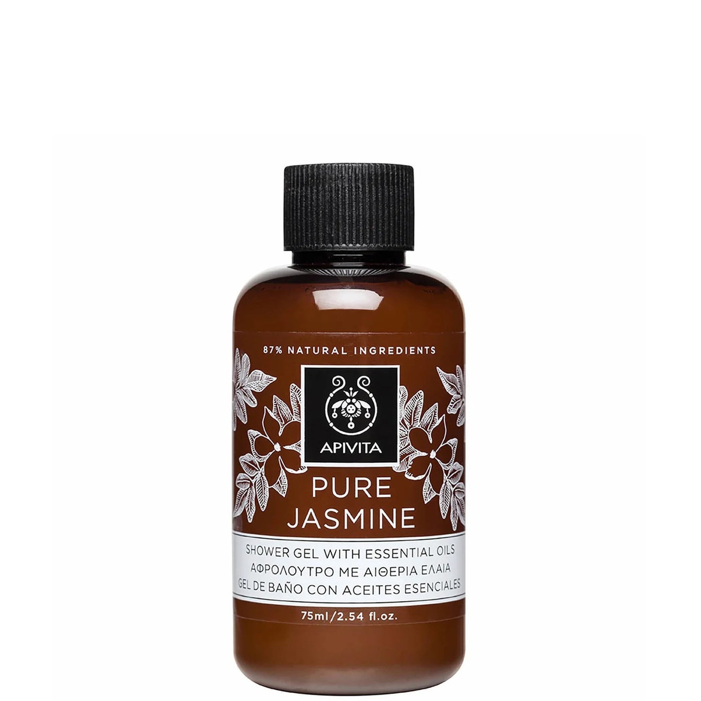 Apivita, Pure Jasmine, Shower Gel, 75 ml