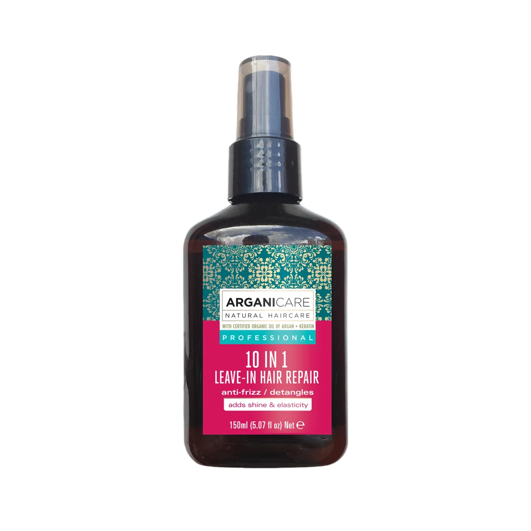 Arganicare, 10 in 1 Keratin, Hair Spray Treatment, Detangling & Anti-Frizz, 150 ml