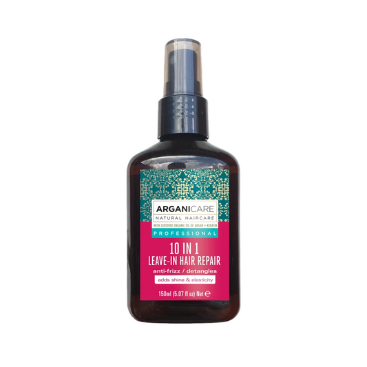 Arganicare, 10 in 1 Keratin, Hair Spray Treatment, Detangling & Anti-Frizz, 150 ml