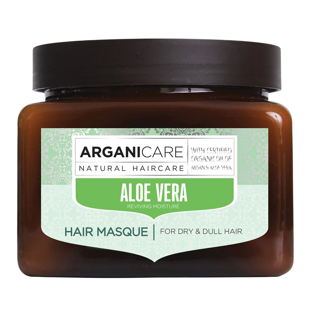 Arganicare, Aloe Vera, Vegan & Cruelty-Free, Hair Treatment Cream Mask, Hydrating & Repairing, Weekly, 500 ml