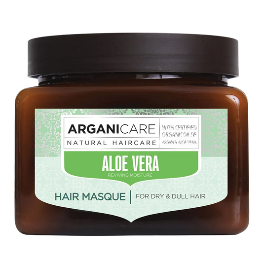 Arganicare, Aloe Vera, Vegan & Cruelty-Free, Hair Treatment Cream Mask, Hydrating & Repairing, Weekly, 500 ml