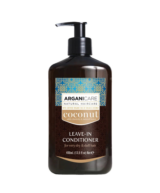 Arganicare, Coconut, Hair Leave-In Conditioner, Improves Elasticity, 400 ml