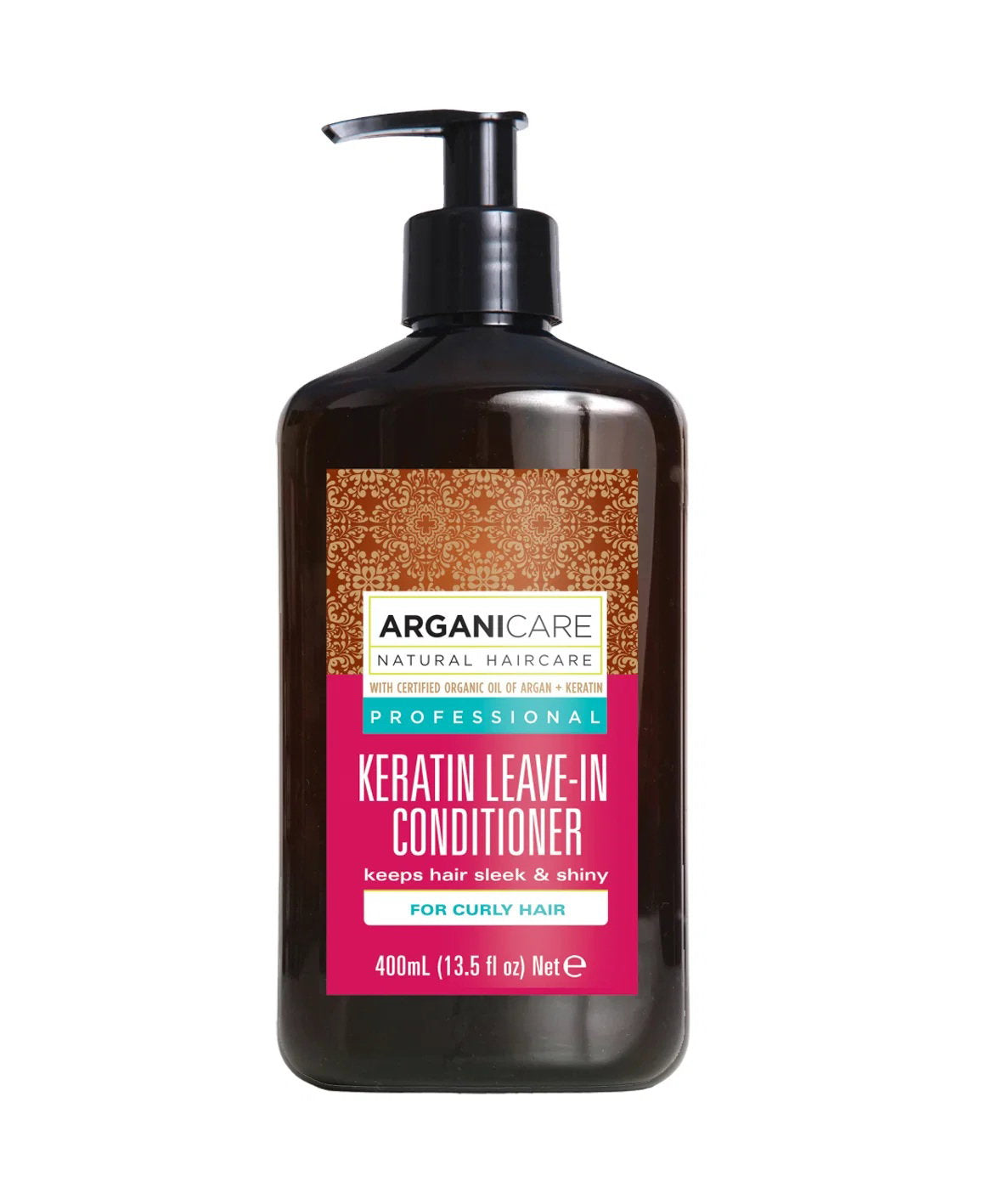 Arganicare, Keratin, Hair Leave-In Conditioner, Shiny, 400 ml