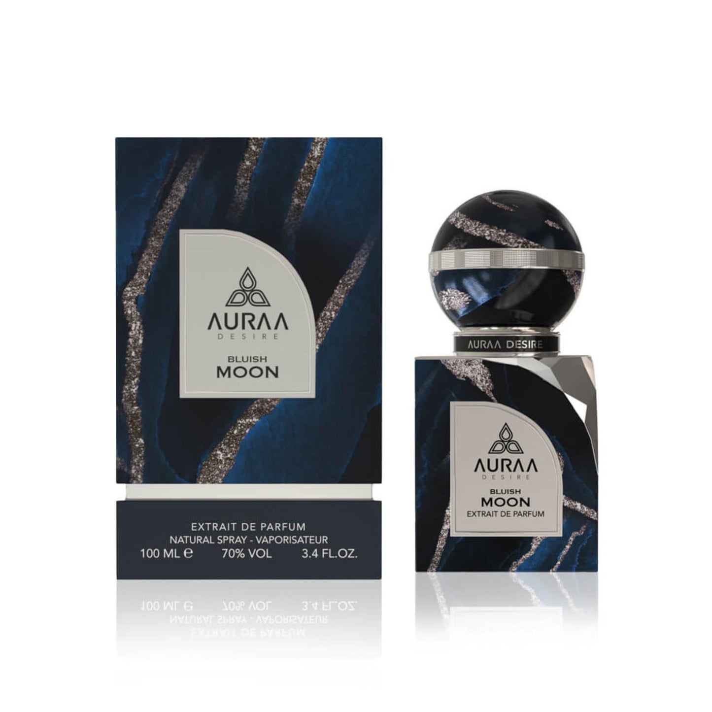 Auraa Desire, Bluish Moon, Extrait De Parfum, For Men, 100 ml