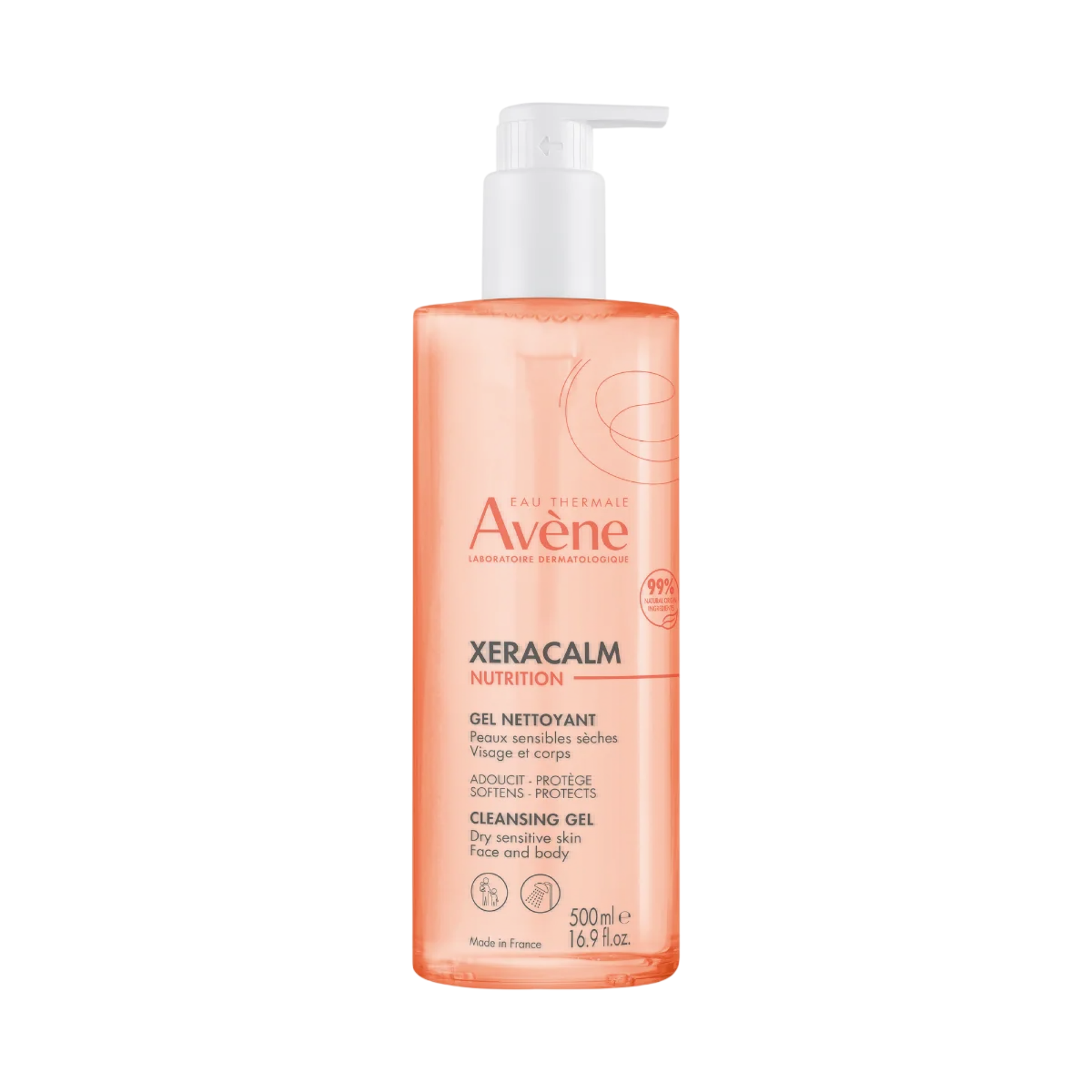 Avene, XeraCalm Nutrition, Cleansing Gel, 500 ml