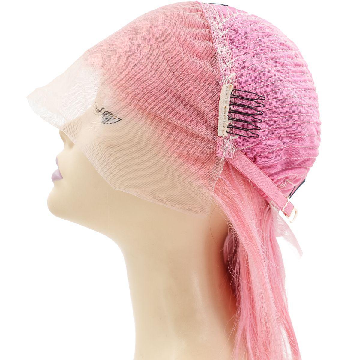 Cotton Candy 13x4 Transparent Lace Front 100% Human Hair Bob Wig Luxegan