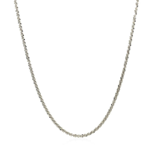 Cadena Brillante de Oro Blanco de 14k 1.5mm