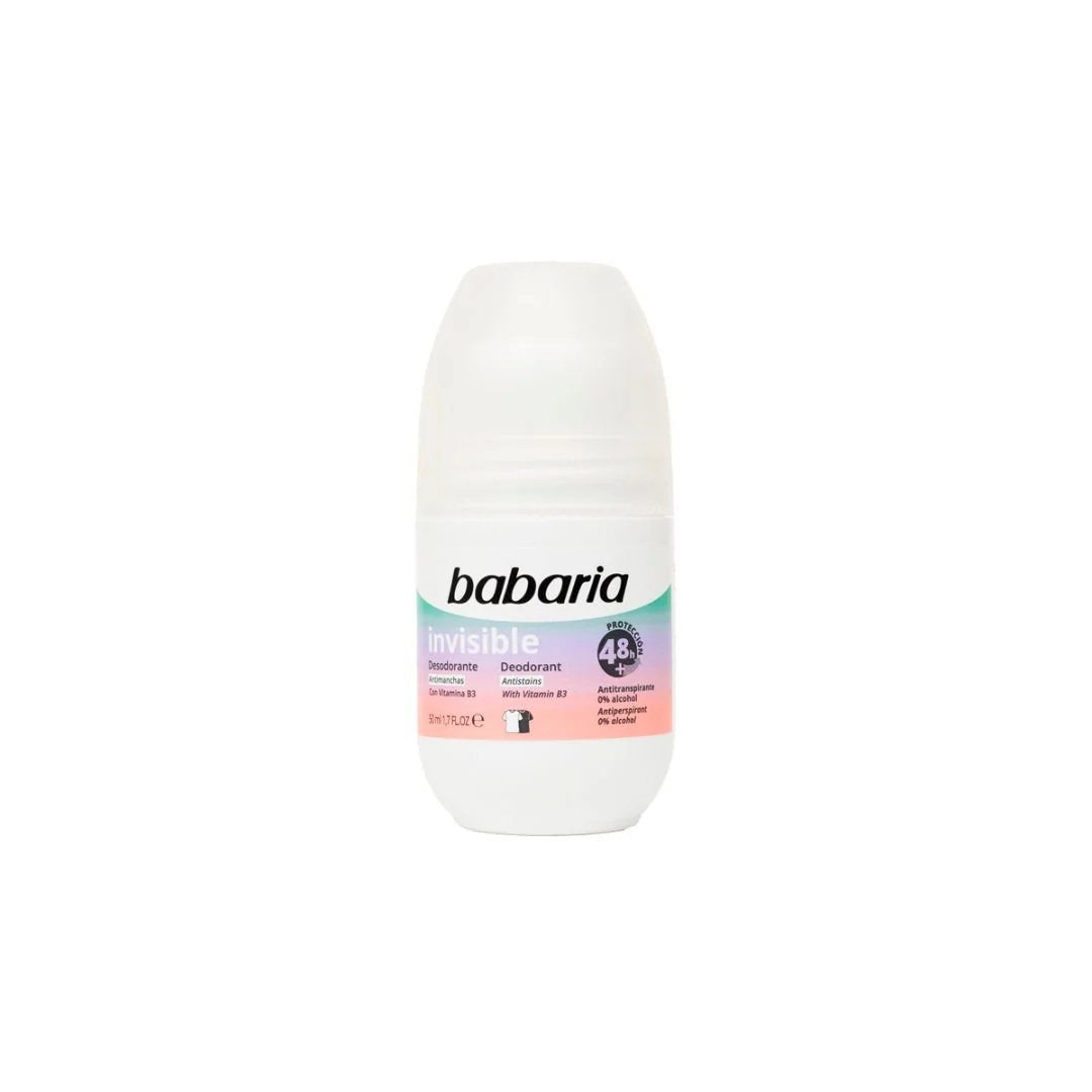 Babaria, Invisible, 48h Protection, Deodorant Roll-On, For Women, 50 ml