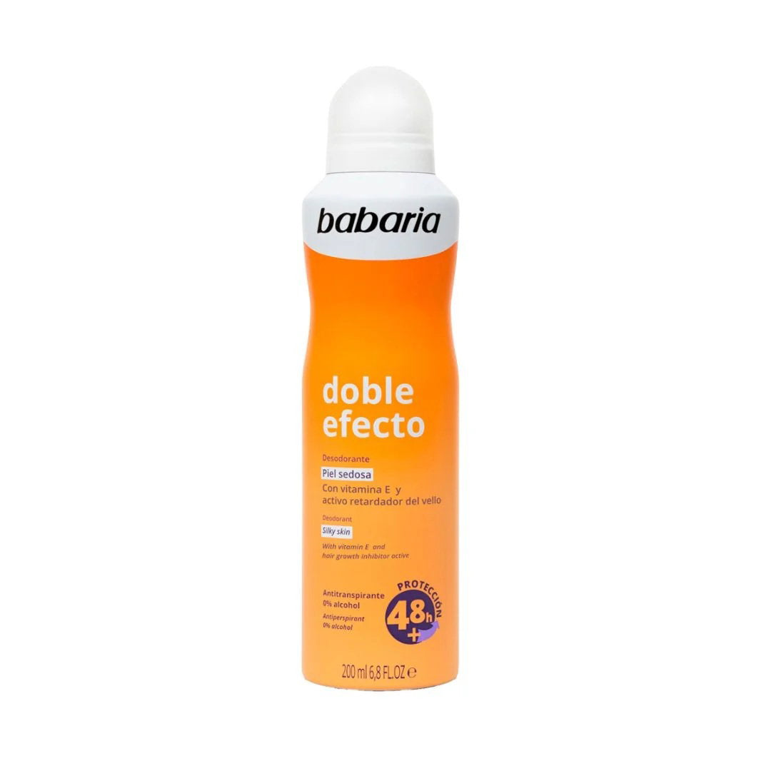 Babaria, Double Effect, Softening & Smoothing, Deodorant Spray, For Women, 200 ml
