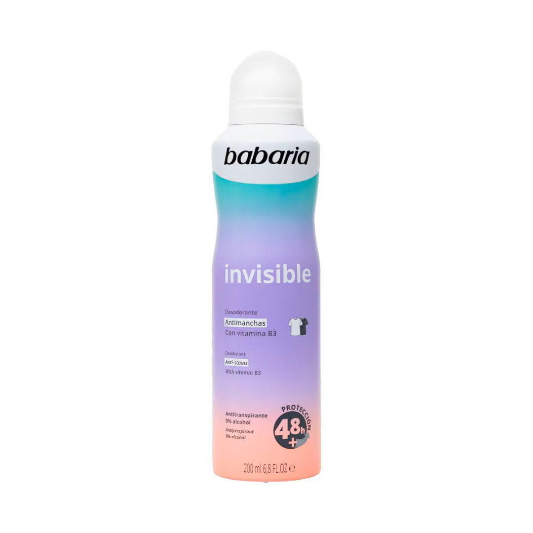 Babaria, Invisible, 48h Protection, Deodorant Spray, For Women, 200 ml