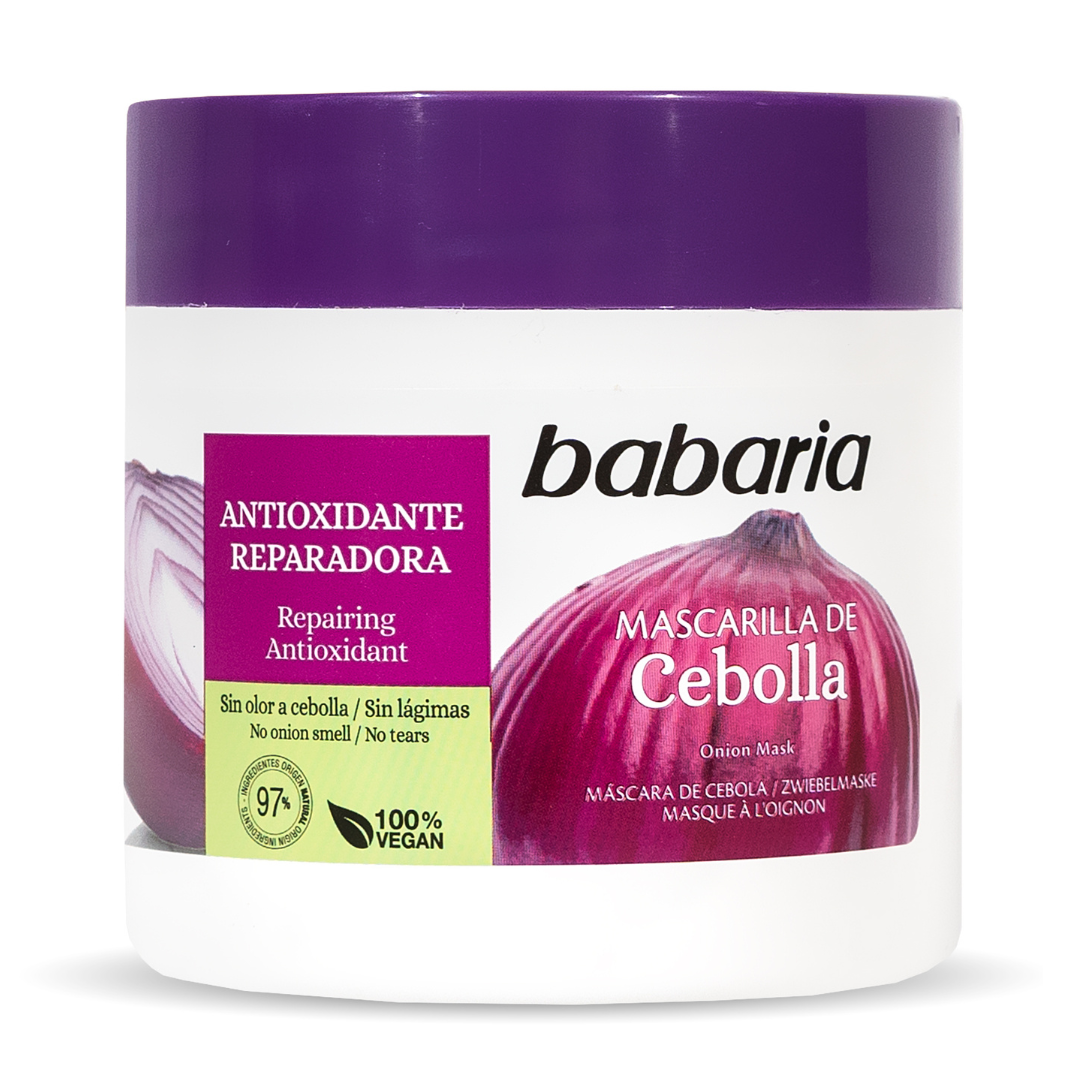 Babaria, Onion, Hair Treatment Cream Mask, Strengthening & Repairing, Weekly or as needed, 400 ml
