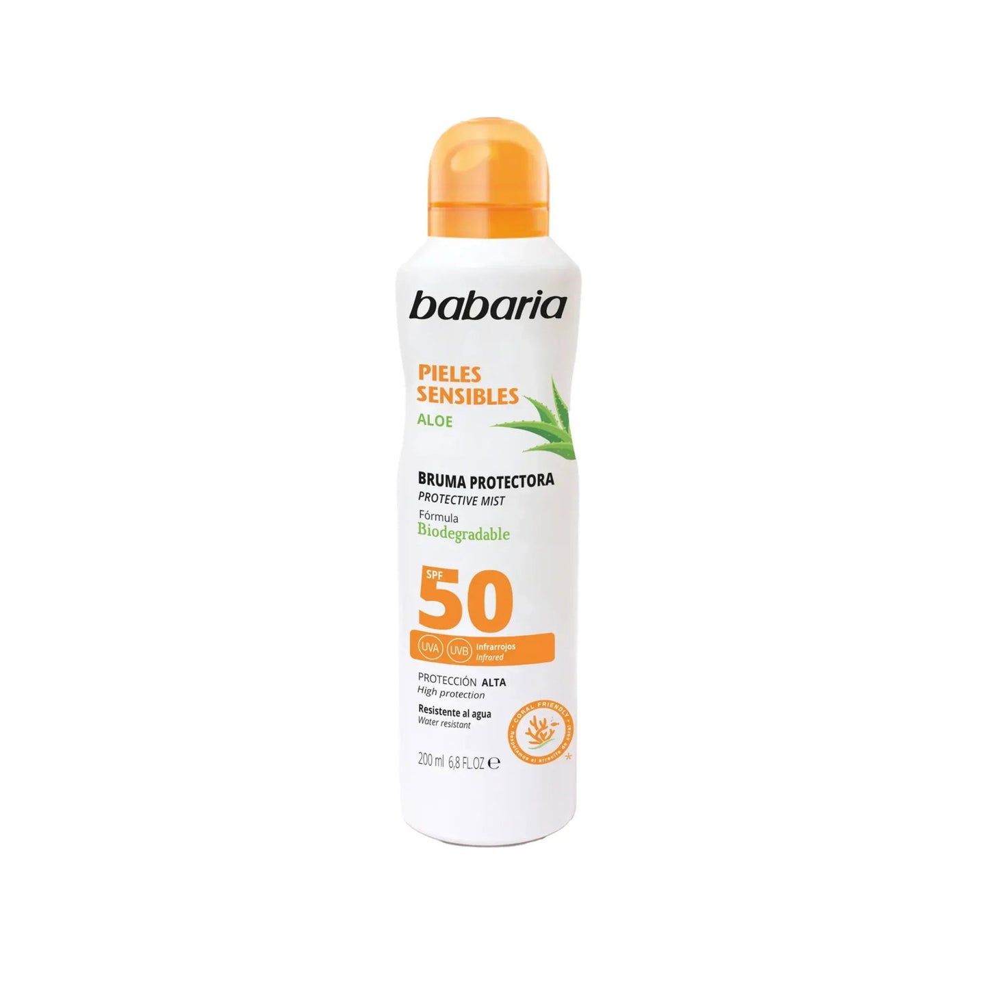 Babaria, Aloe, Sunscreen Mist, SPF 50, 200 ml