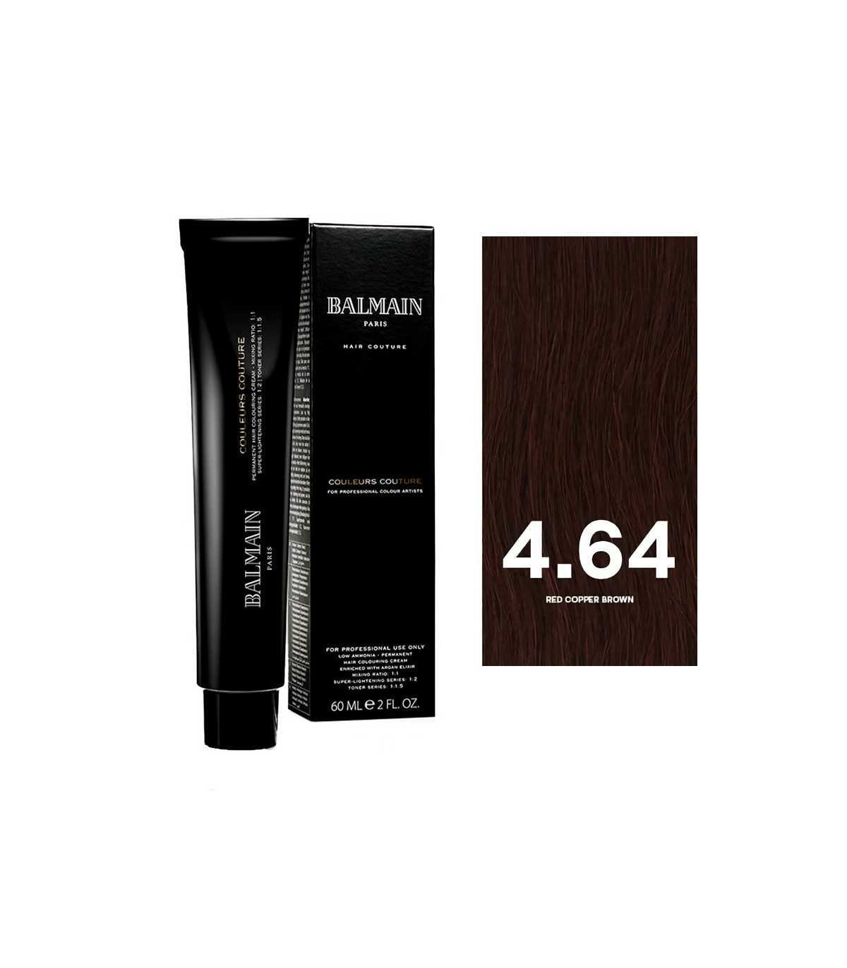 Balmain Professionnel, Couleurs Couture, Permanent Hair Dye, 4.64 Red Copper Brown, 60 ml