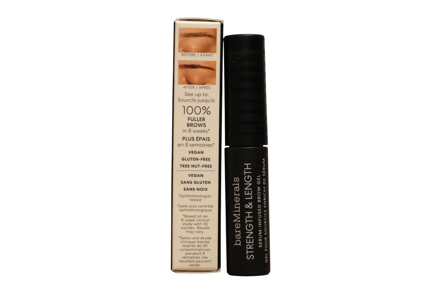 BareMinerals, Strength & Length, Eyebrow Gel, Chestnut, 5 ml