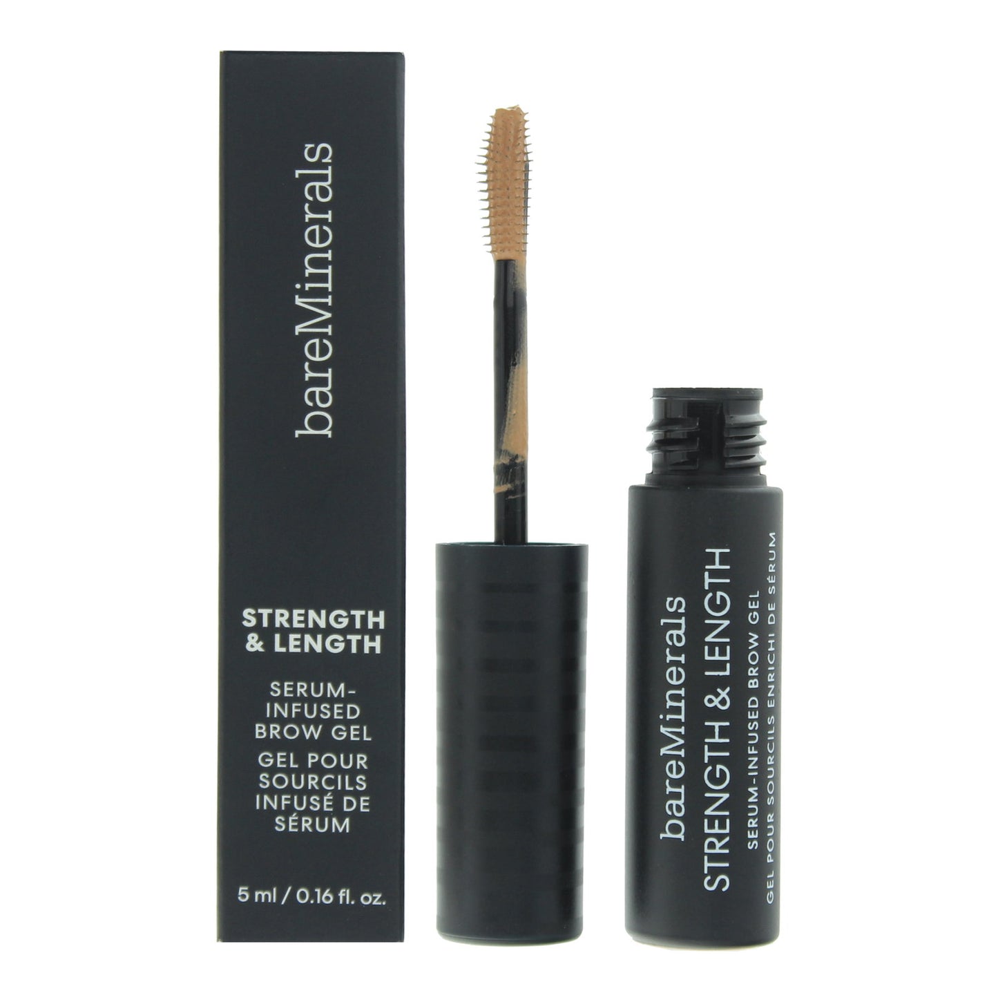 BareMinerals, Strength & Length, Eyebrow Gel, Chestnut, 5 ml