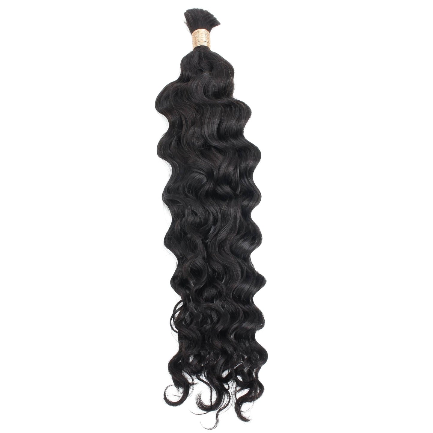 Beach Wave Bulk 100% Human Braiding Hair Luxegan
