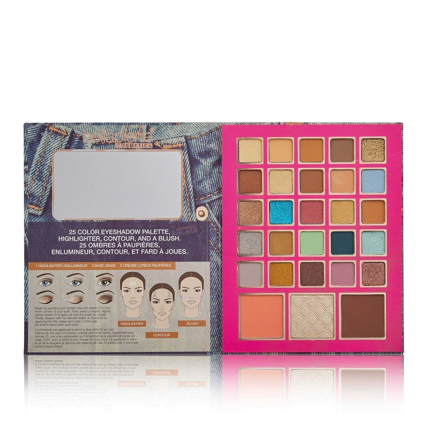 Bellapierre Cosmetics, 90's Glam, Multi-use, Face Palette, 42.5