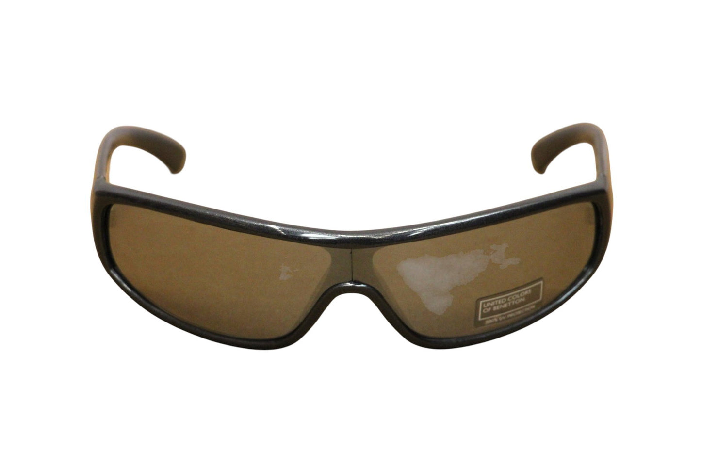 Benetton, United Colors of Benetton, Sunglasses, Metallic Grey Wraparound, Unisex