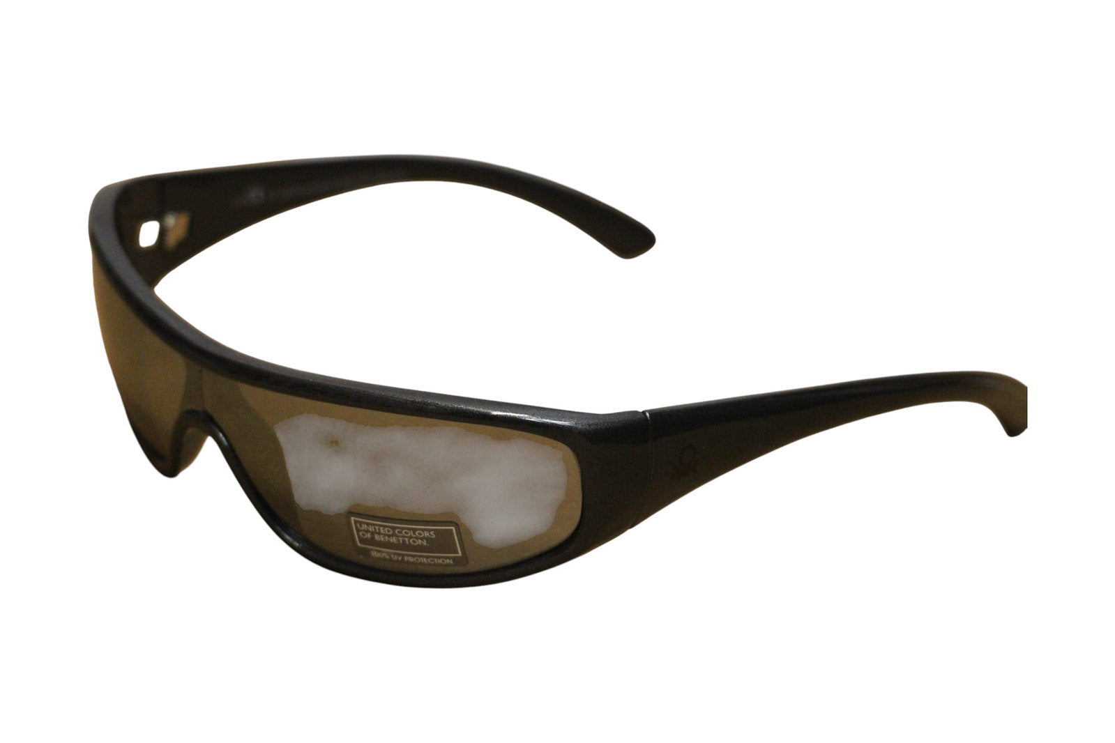 Benetton, United Colors of Benetton, Sunglasses, Metallic Grey Wraparound, Unisex - view 3
