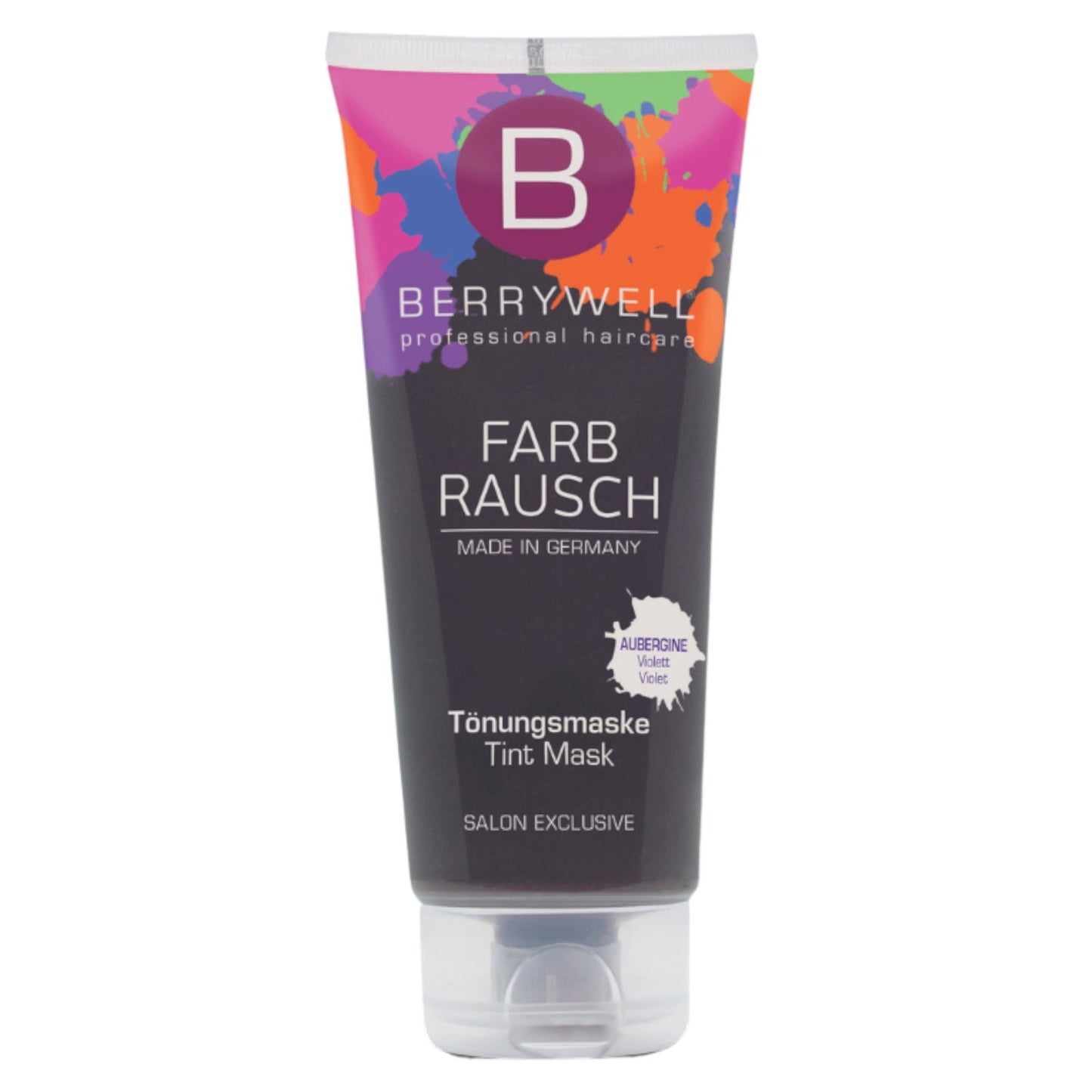 Berrywell, Farb Rausch, Hair Colouring Cream Mask, Coloring & Long Lasting,  Aubergine, 201 ml *Tester