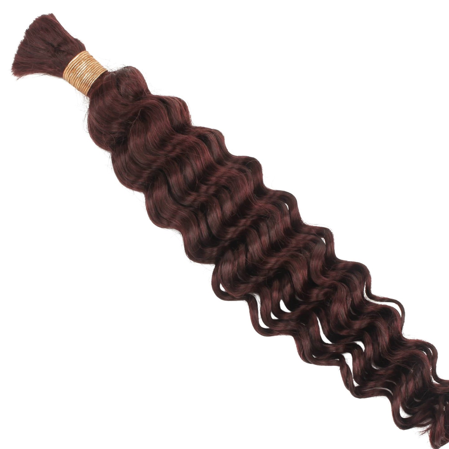 Burgundy Deep Wave Color 99J Bulk 100% Human Braiding Hair Luxegan