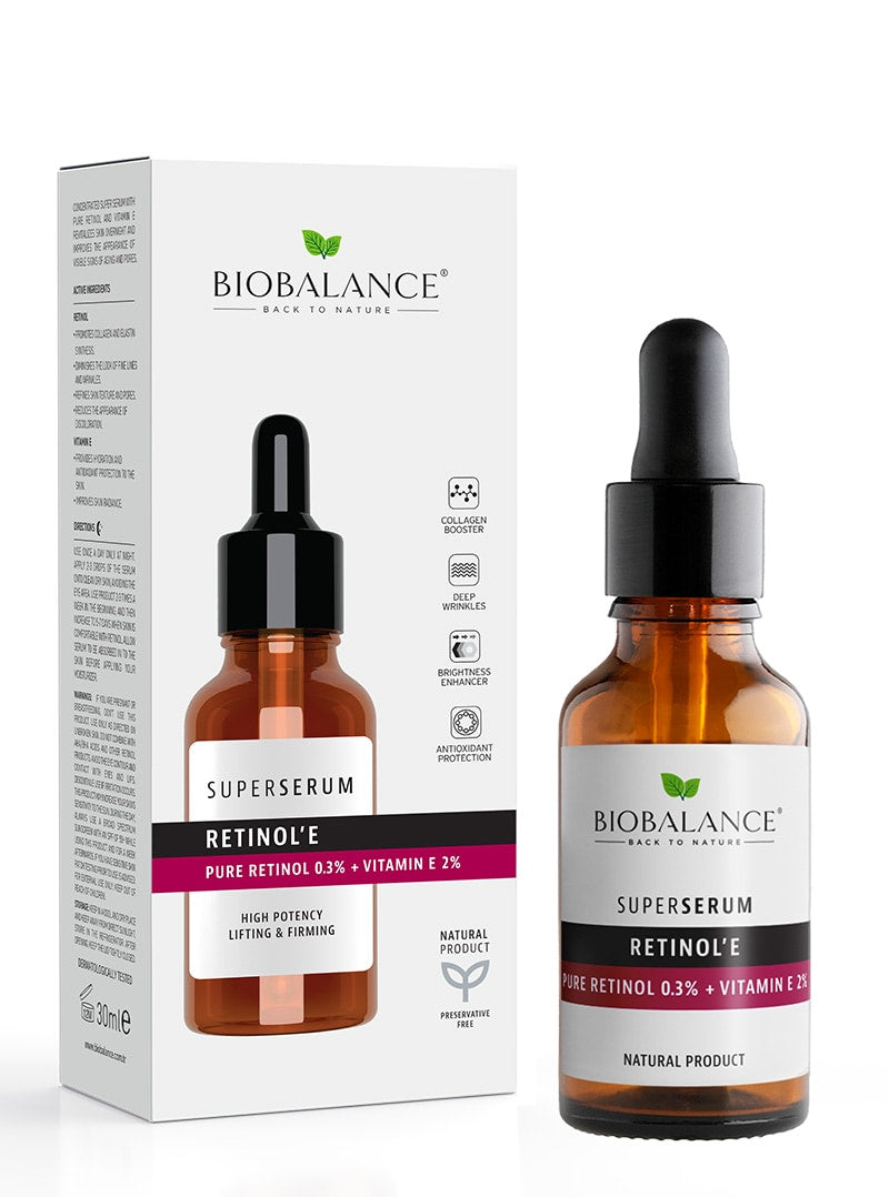 Bio Balance, Retinol'E, Firming & Anti-Aging, Serum, For Face, 30 ml