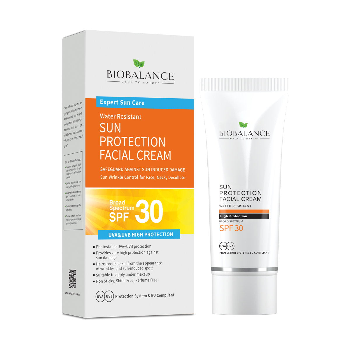 Bio Balance, Sun Protection, Anti-Wrinkle, Before Makeup, Cream, Face, SPF 30, 75 ml