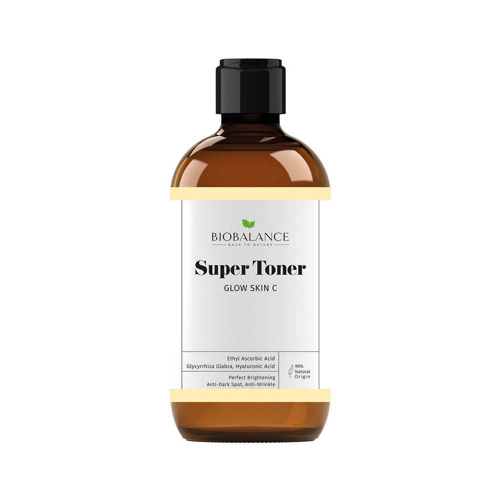 Bio Balance, Super Toner Glow Skin C, Brightening & Anti-Wrinkle, Tonic Lotion, For Face, 250 ml