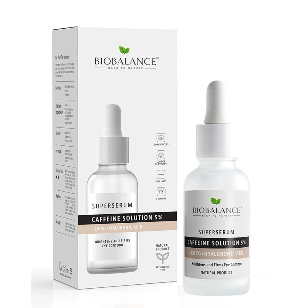 Bio Balance, Caffeine Solution 5%, Hydrating & Firming & Brightening, Day & Night, Eye Serum, 30 ml
