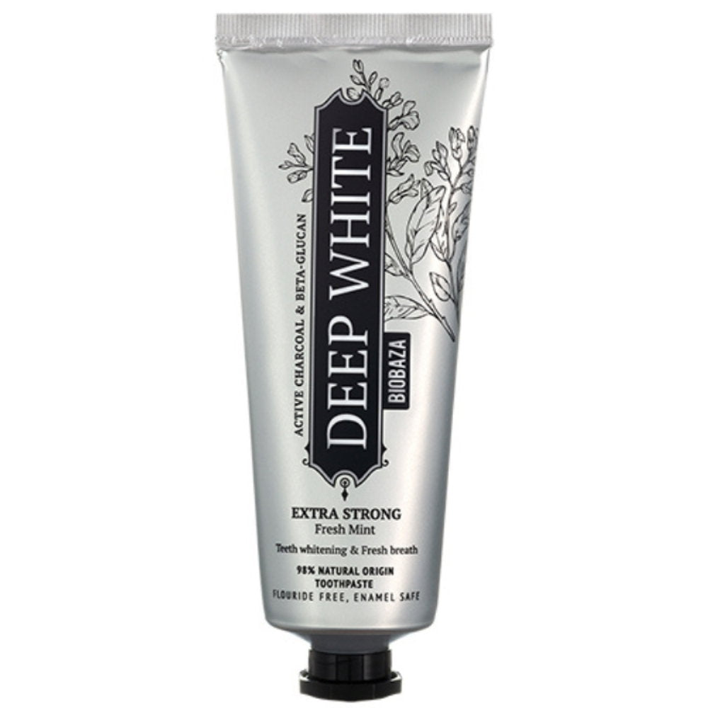 Biobaza, Deep White, Natural Ingredients, Whitening & Remineralising, Toothpaste, 75 ml
