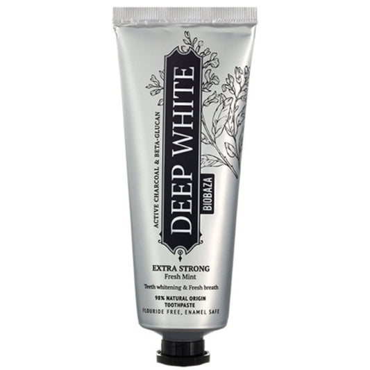 Biobaza, Deep White, Natural Ingredients, Whitening & Remineralising, Toothpaste, 75 ml