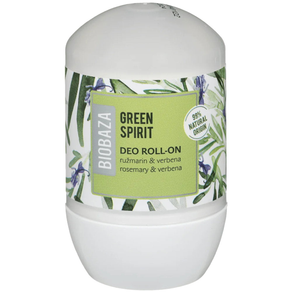 Biobaza, Green Spirit, Natural Ingredients, Refreshing, Green, Deodorant Roll-On, For Women, 50 ml