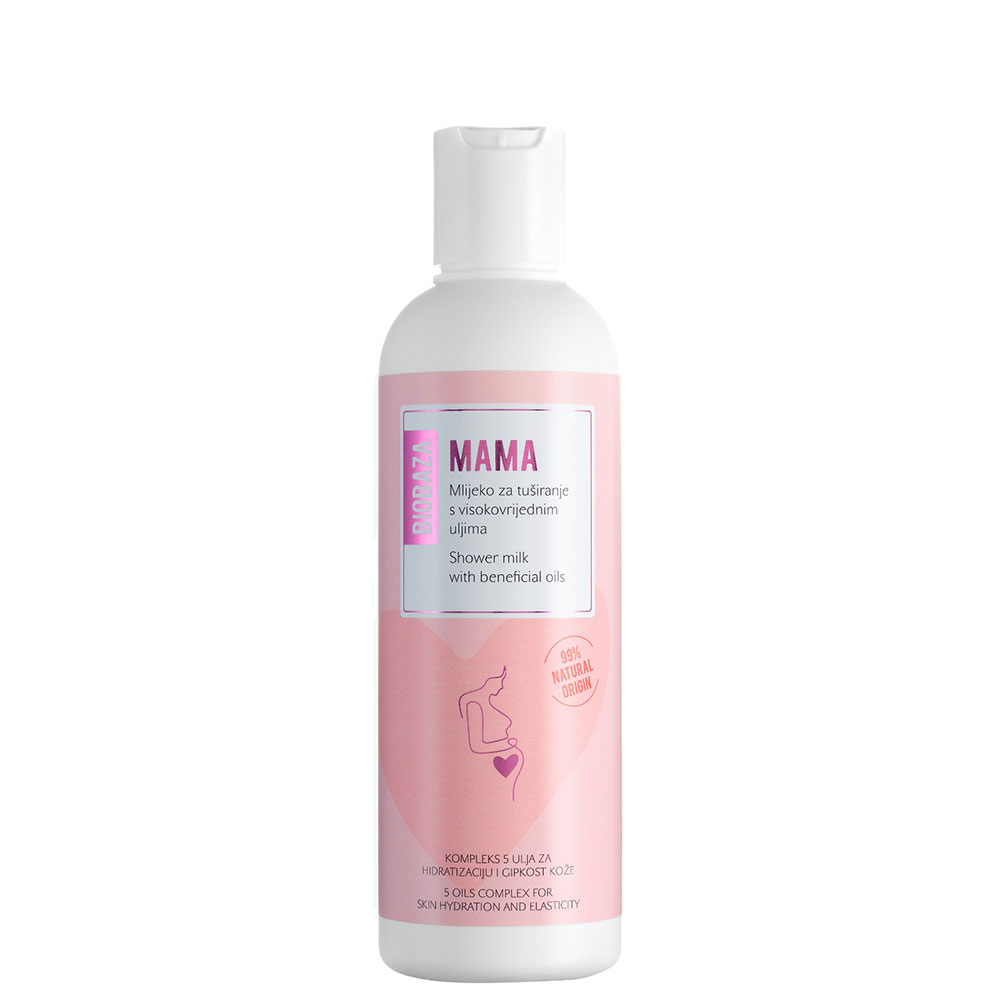 Biobaza, Mama, Natural Ingredients, Anti-Stretch Marks, Shower Cream, 200 ml